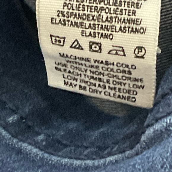 FREE PEOPLE Mini Skirt This Way or That Asymmetrical Zip Stretch Denim Jean sz 0 - Picture 9 of 13